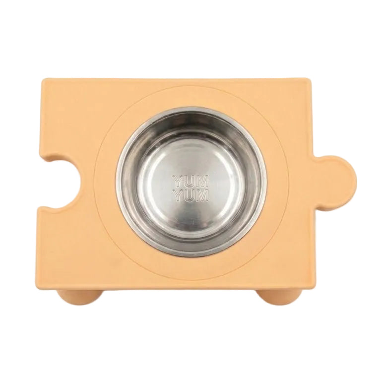 Kedi & Köpek Mama Kabı – Puzzle Form, Çelik Hazneli Minimal Tasarım - Yumyum